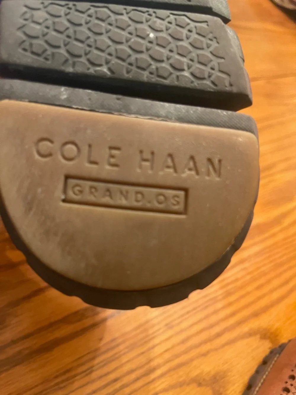Cole Haan Men's Tan Wingtip Brogue Oxfords